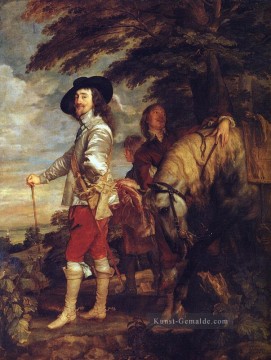  land - CharlesI König von England bei der Jagd Barock Hofmaler Anthony van Dyck